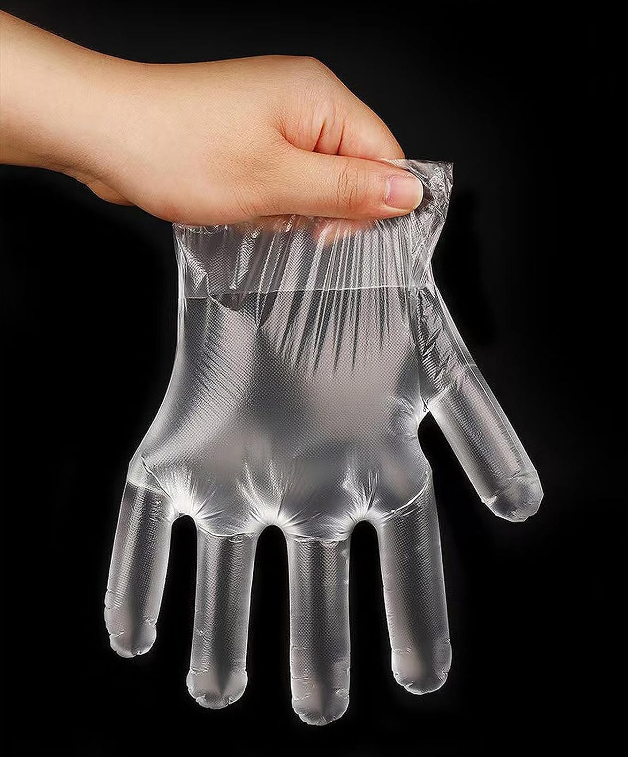 400 Count Disposable Poly Plastic Gloves for Cooking, Food Prep and Food
