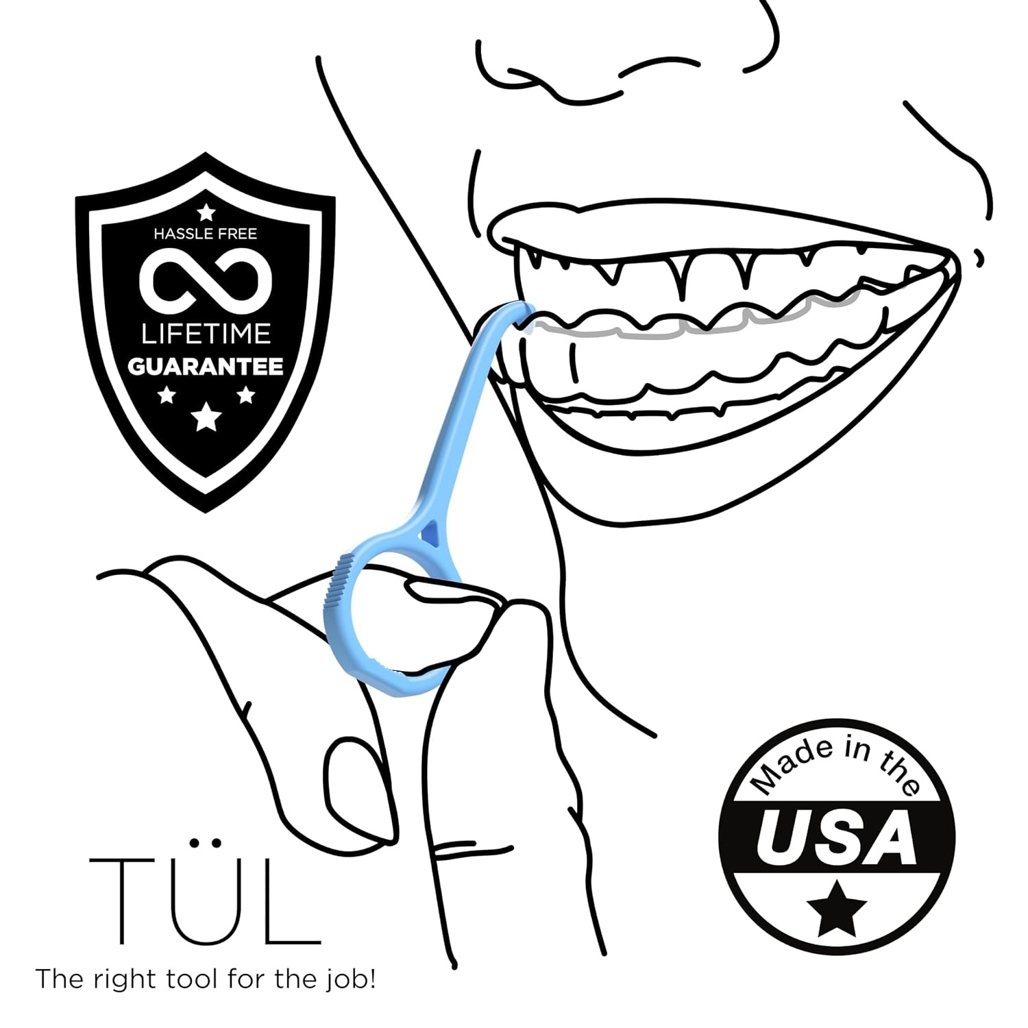 TÜL Invisalign Aligner Remover Tool Made in USA 2 Pack Top Accessories