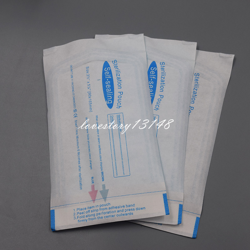 200 Pcs Self-Sealing Sterilization Pouch Dental Sterile Bags 3 1/2″ x 5 1/4″