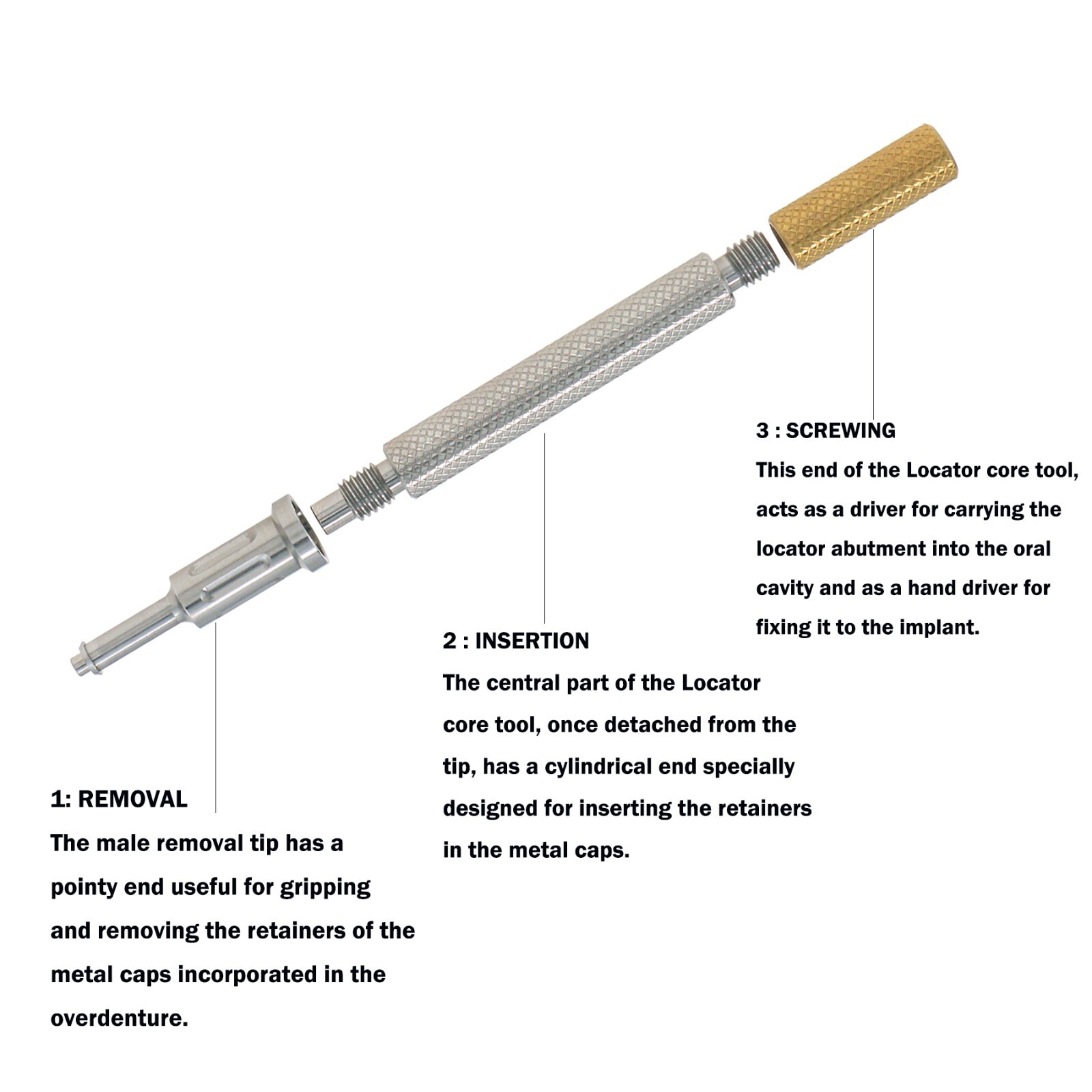 Dental For Hiossen Regular 7mm Attachment Abutment Strong Silicone Caps Implant