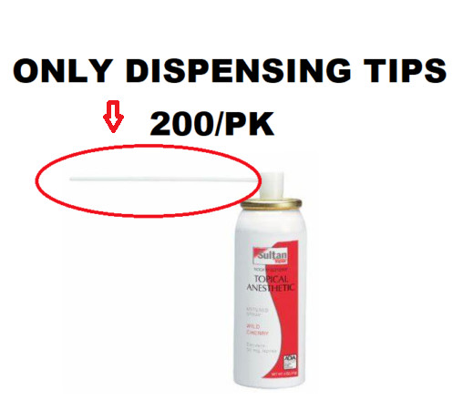 SULTAN Topex Topical Spray Disposable Dispensing Tips 200/Pk