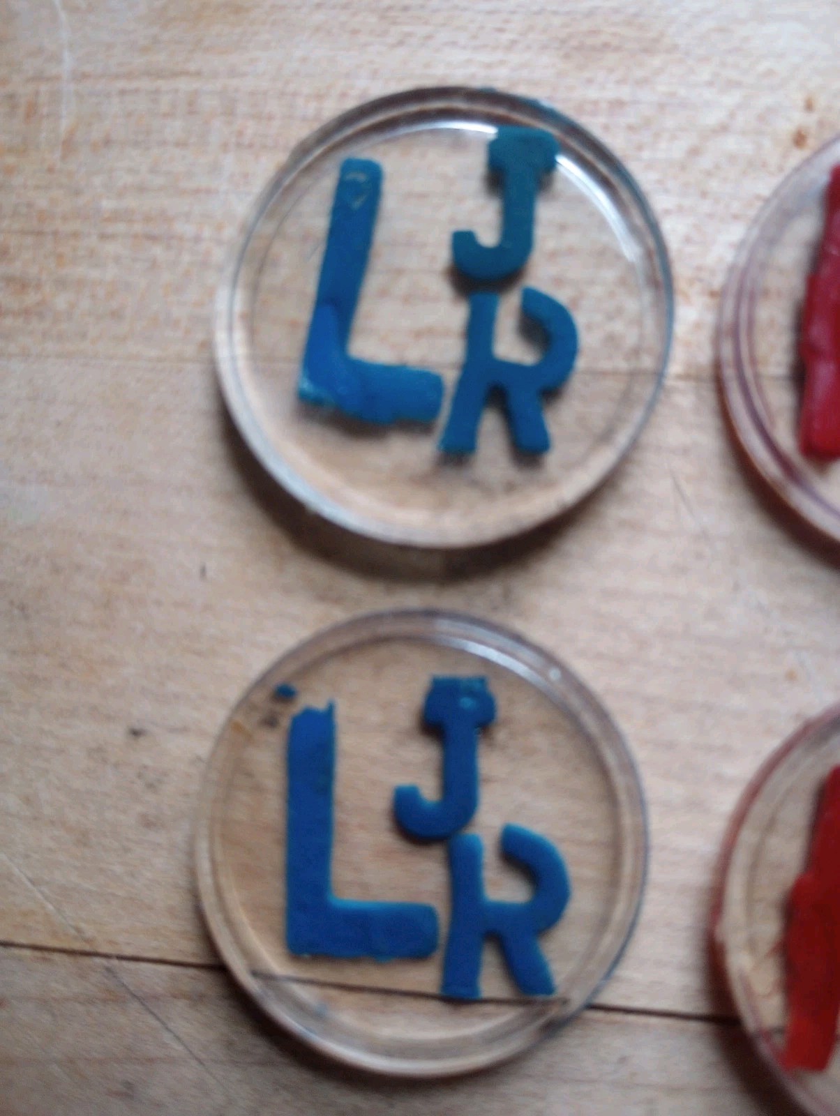 Xray Markers With Initials JR Two Sets Red And Blue