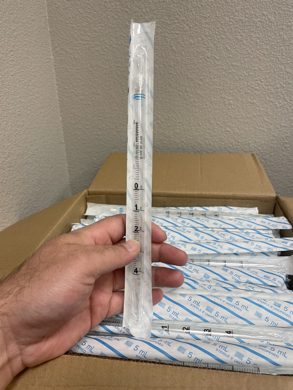 Argos Technology 5mL Serological Pipettes, Individually Wrapped, Case Of 199