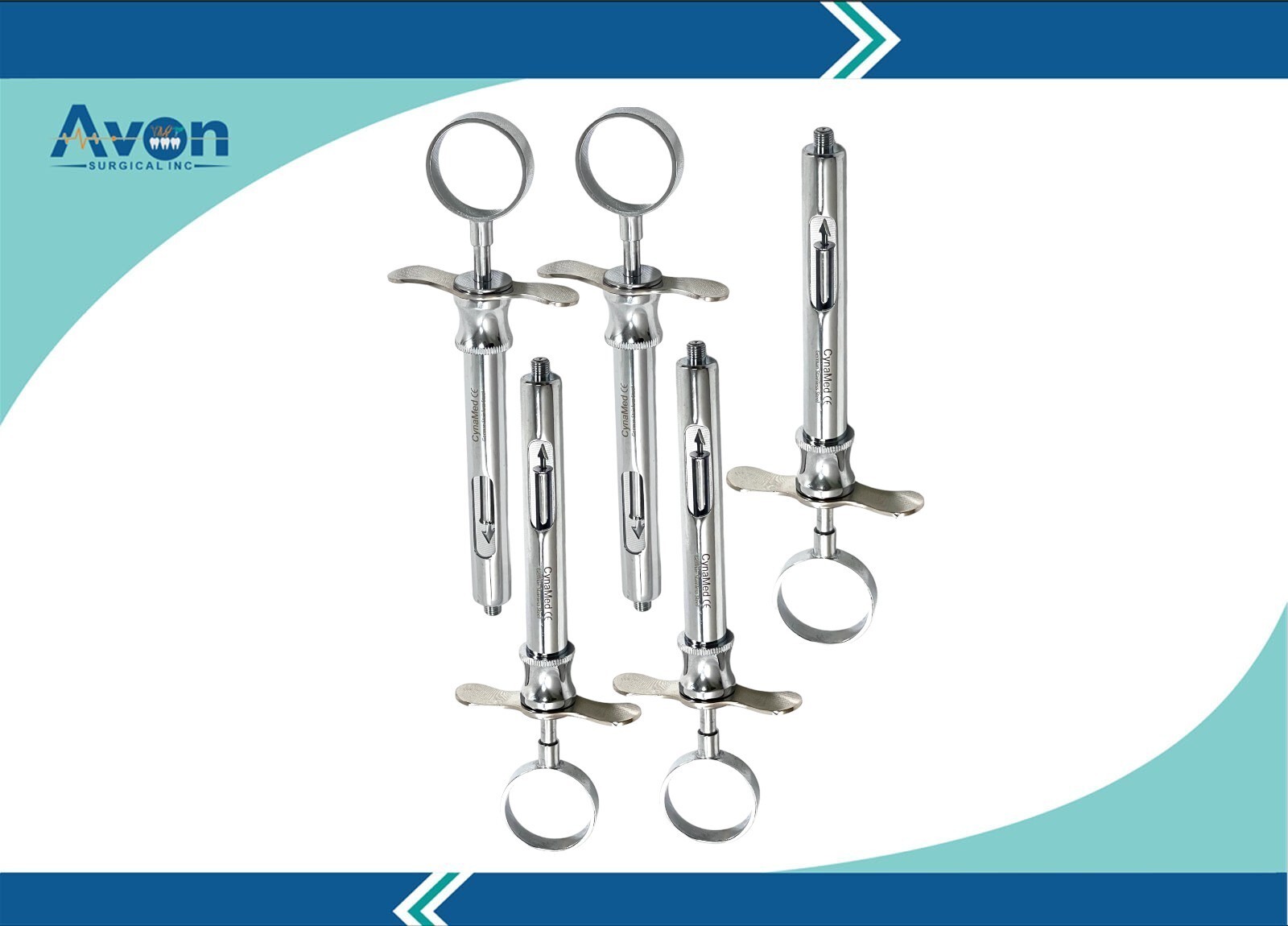 Set of 15 Dental Anesthetic Syringes 1.8CC Aspirating, Type A & Type CW Premium