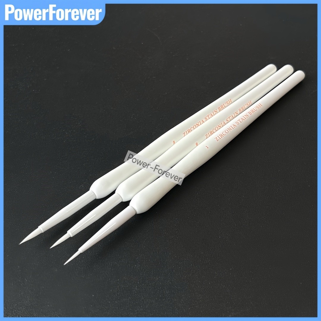 Dental Zirconia Stain Brush Metal-Free Pre-Sintering Color Application Fits MPF