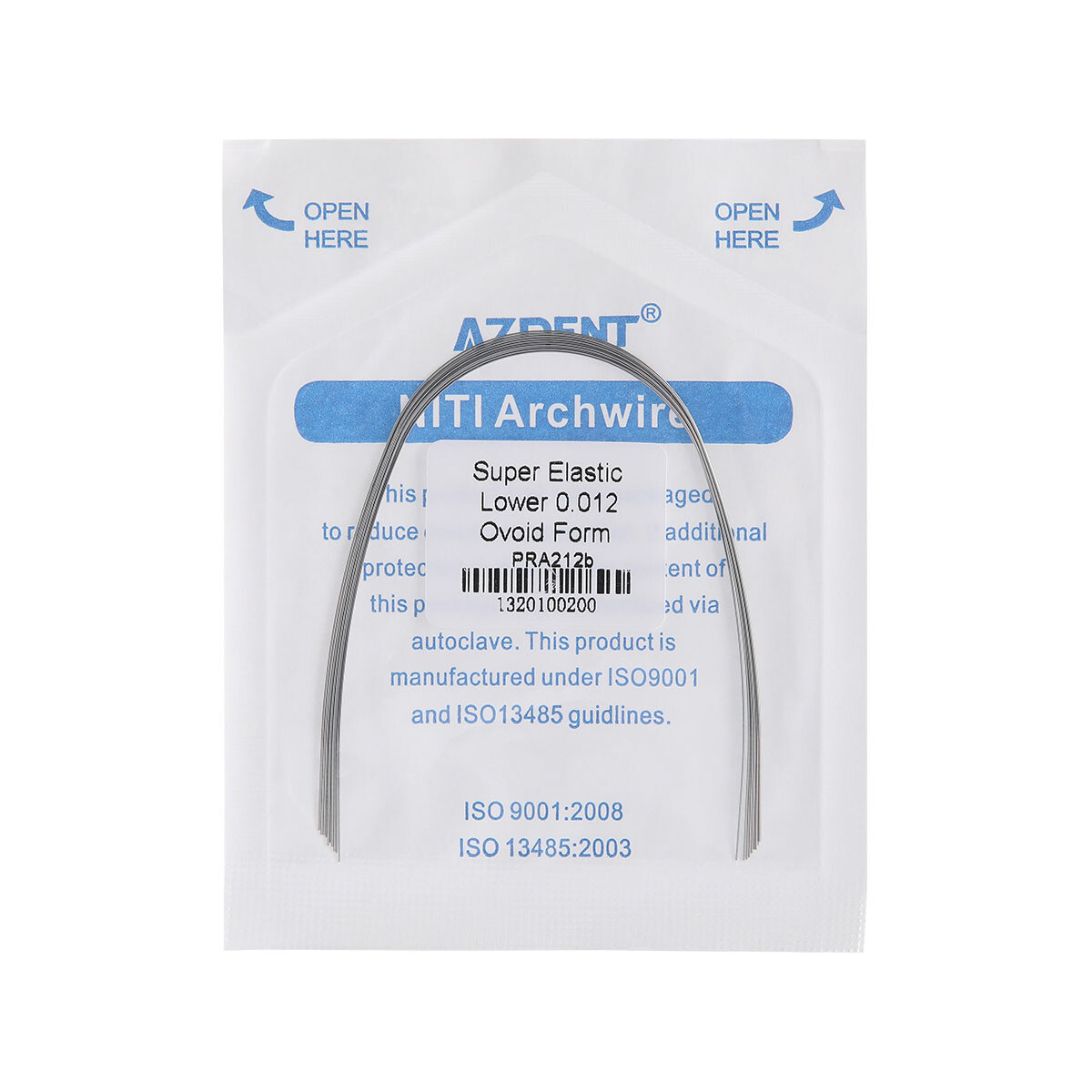 AZDENT Dental Orthodontic Super Elastic Niti Arch Wire Round Ovoid Form