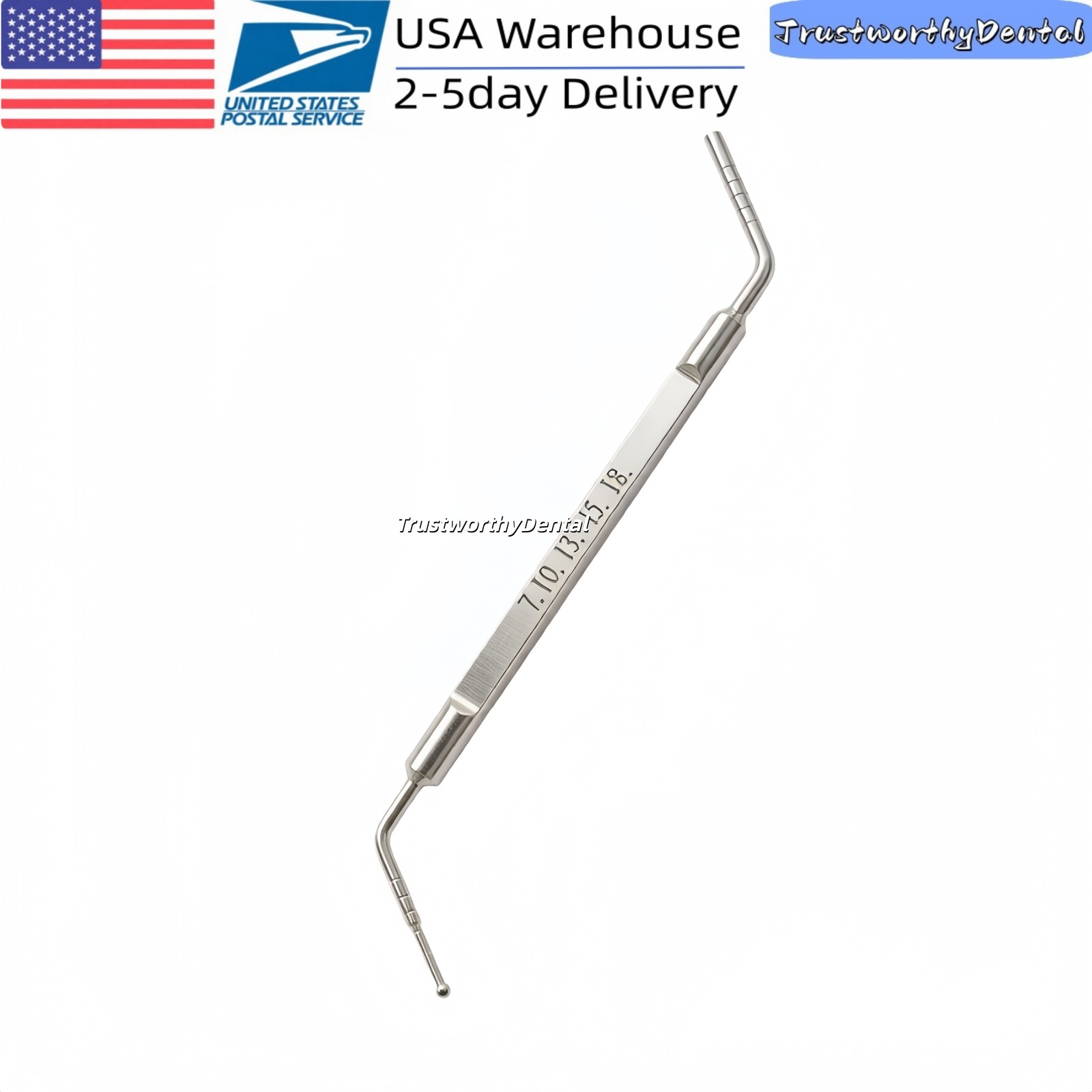 USA Dental Z-Shape Hole’s Depth Measure Probe Scale 7 To 18 Calibration Z-Shape