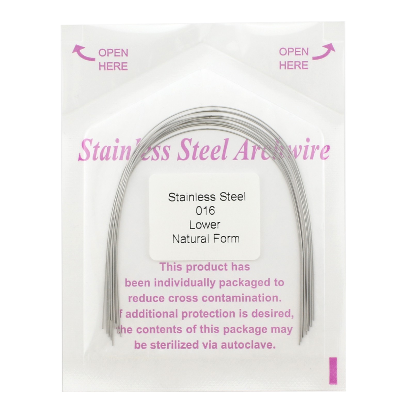 100pcs Orthodontic Arch Wires Stainless Steel Round Natural Arcos de Ortodoncia