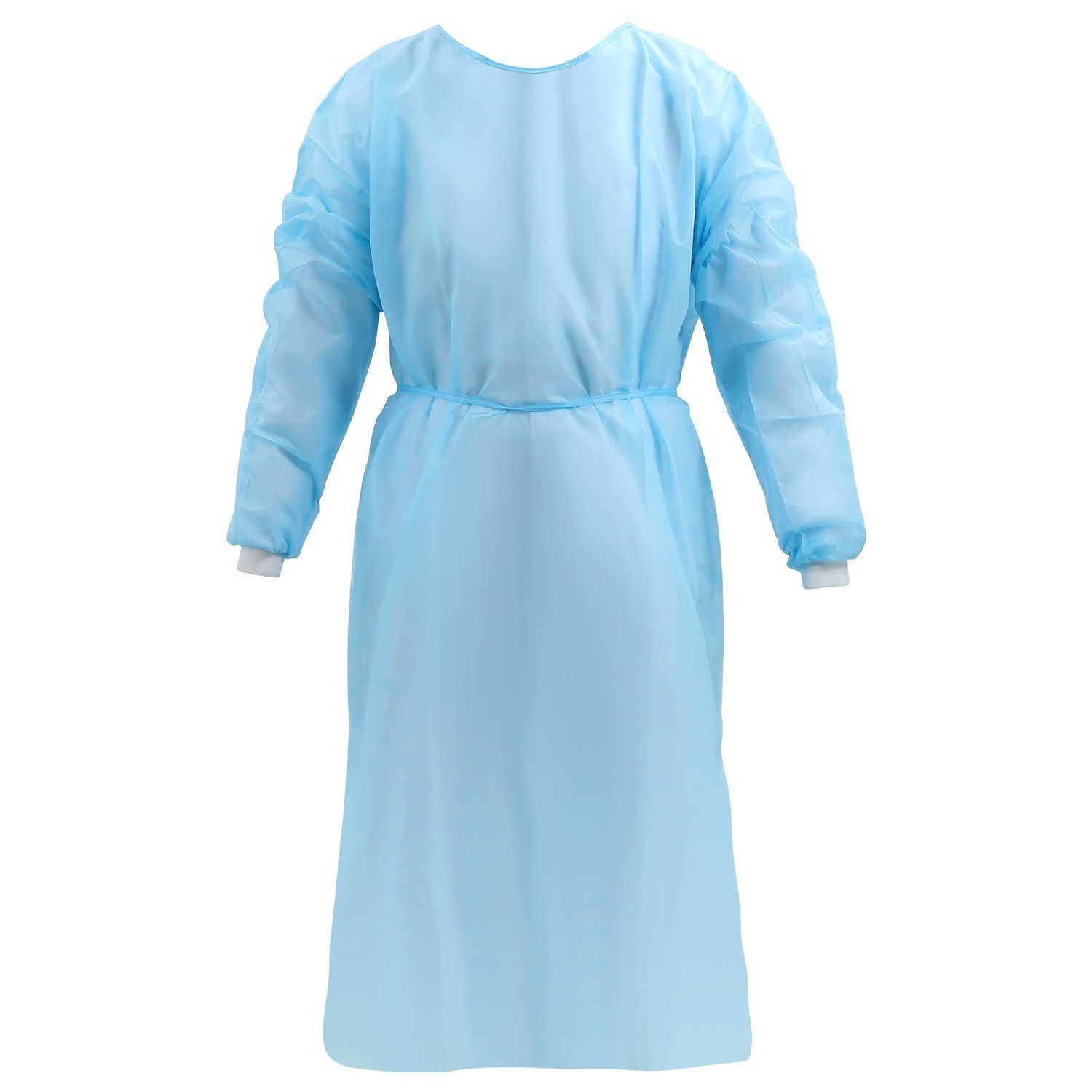 Disposable Isolation Gowns Unisex Knitted Cuffs PP Elastic Wrists 10pcs/pack