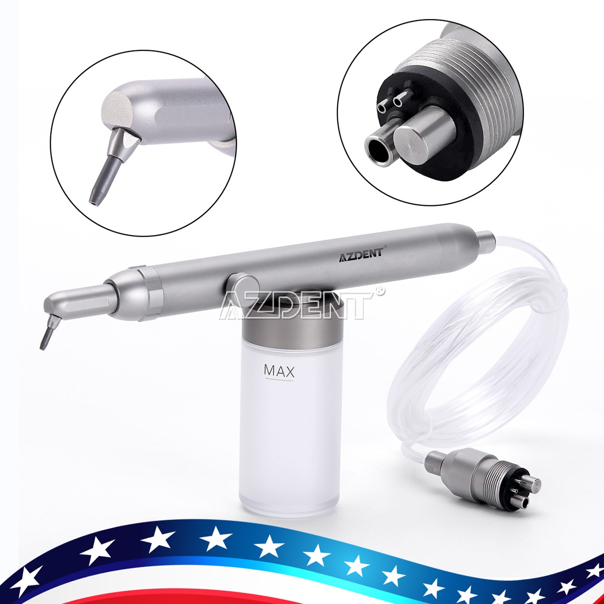 Dental Aluminum Oxide Micro Blaster croetcher Sandblasting Alumina System 2/4H