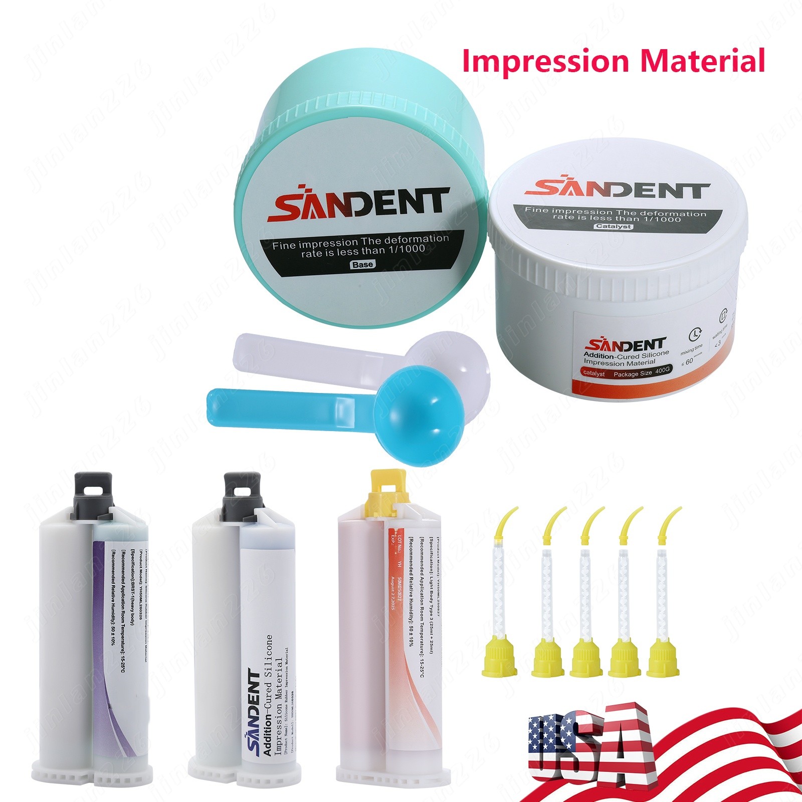 Dental Impression Material Putty Soft Silicone Material Light/Medium/Heavy Body