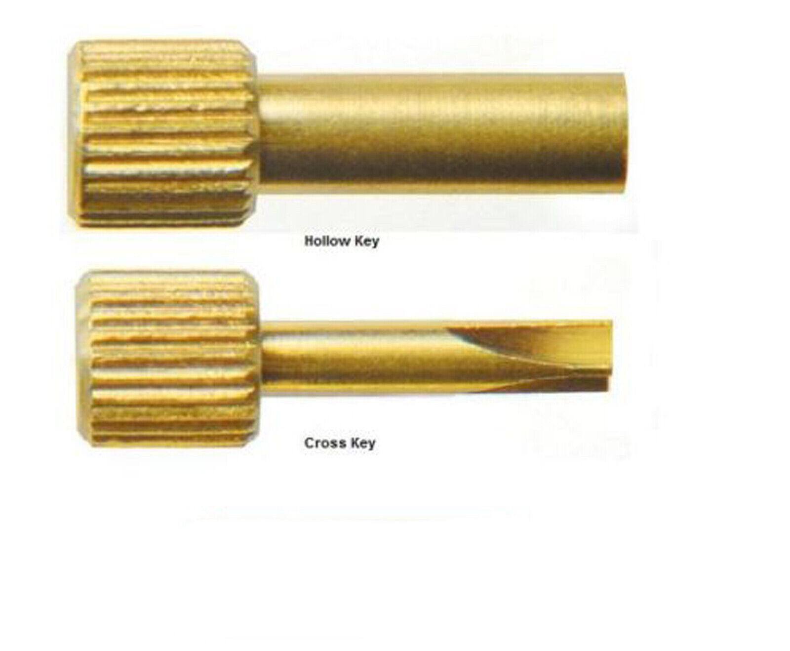 Dental Endodontics Screw Post Root Dentatus Cross Key Driver Wrench Gold Plated