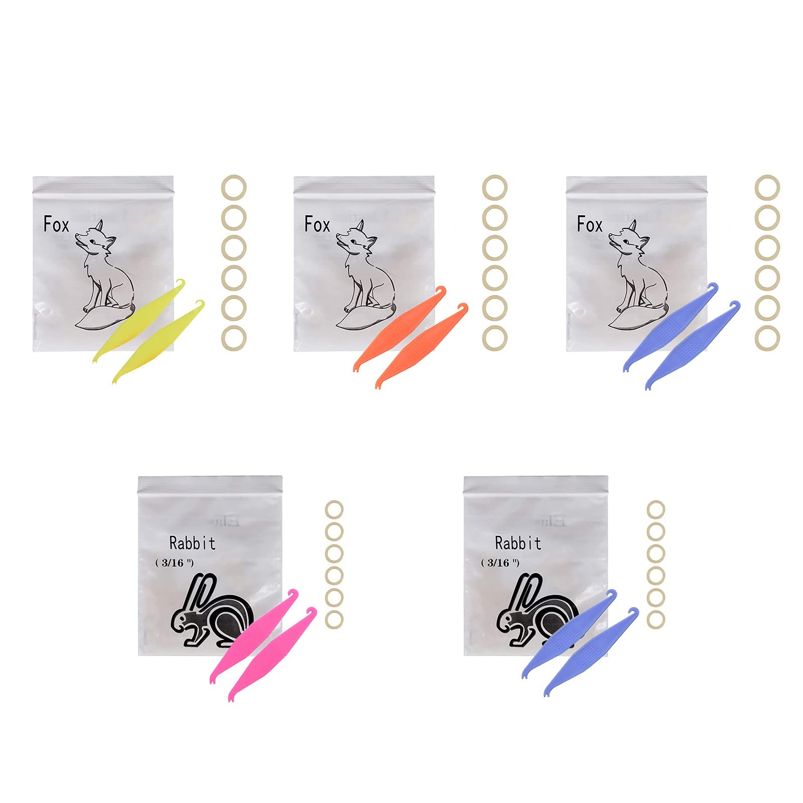 1/4 3/16 Inch 500 Pack Orthodontic Elastic Bands Medium 3.5 Ounce Disposable …