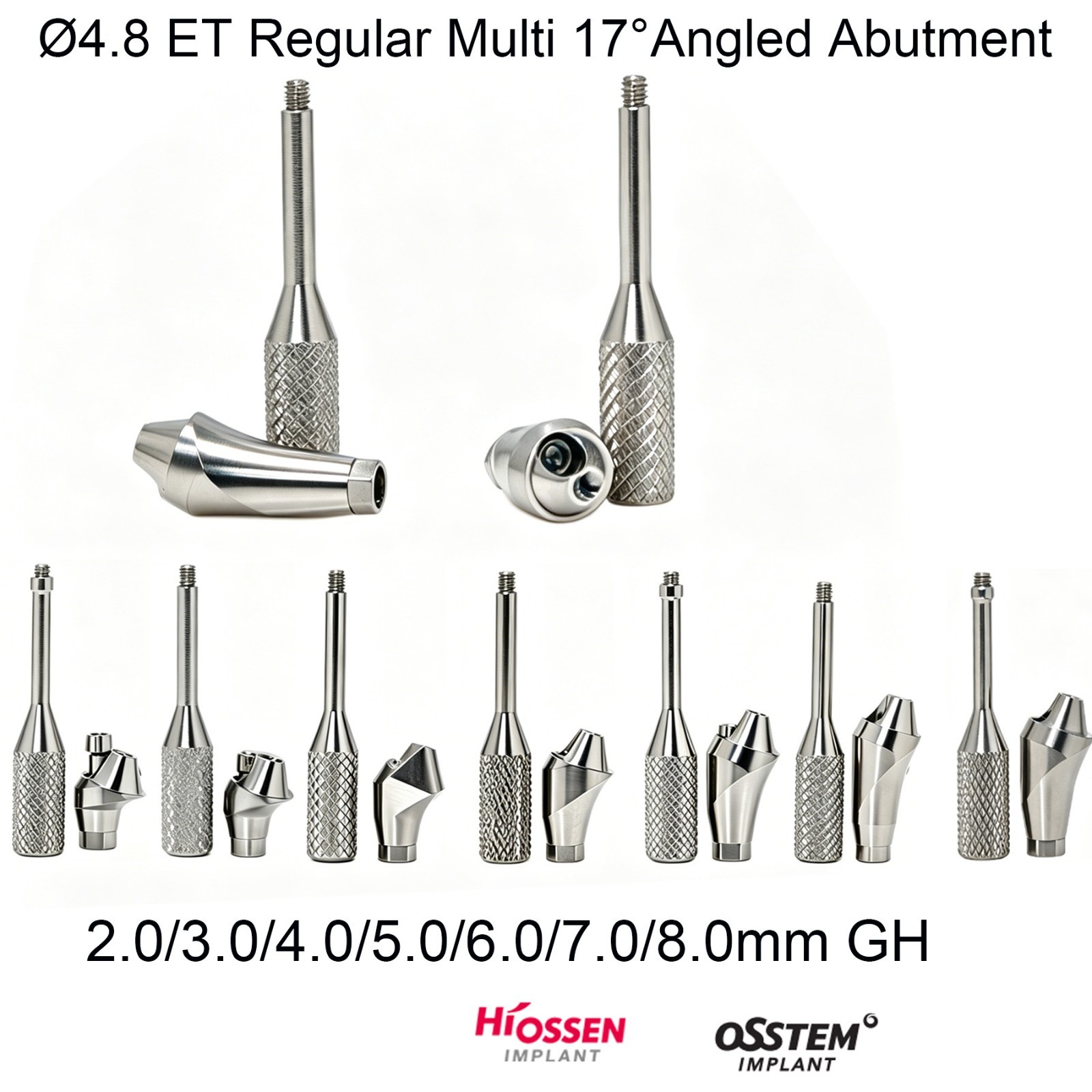 Dental Multi unit angled abutment 17º30º45°Mini/Regular platform fit Hiossen OSS