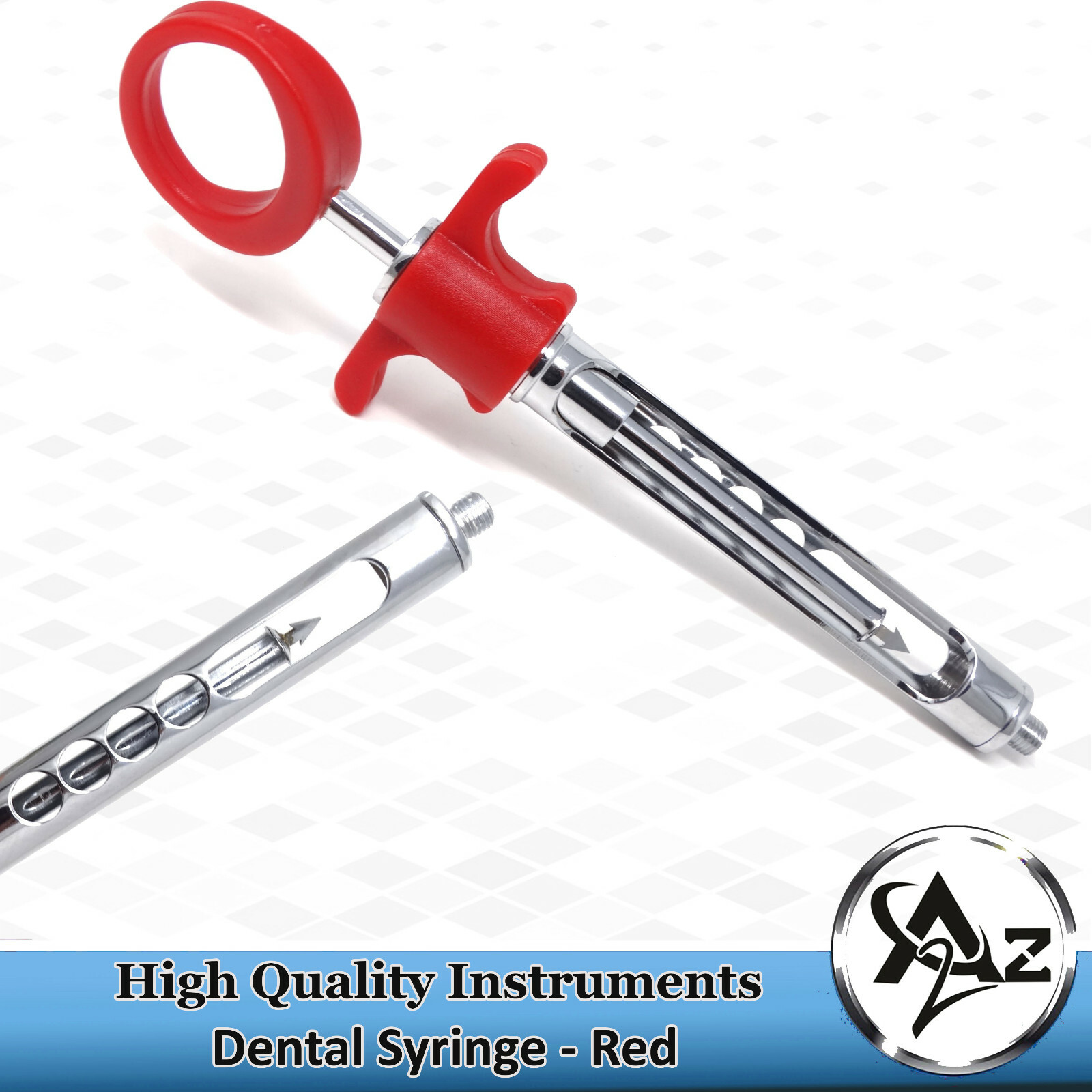 New Dental Anesthetic Self Aspirating Syringe Red Plastic Handle High Quality CE