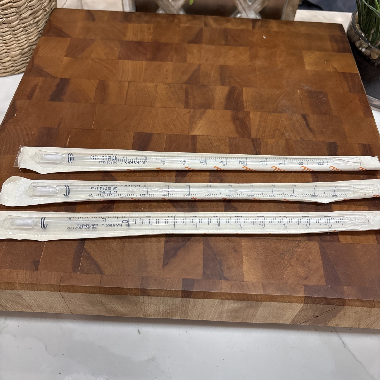 Pyrex Corning Glass Works 10ml Pipette Brand New/Sealed Lot Of 3