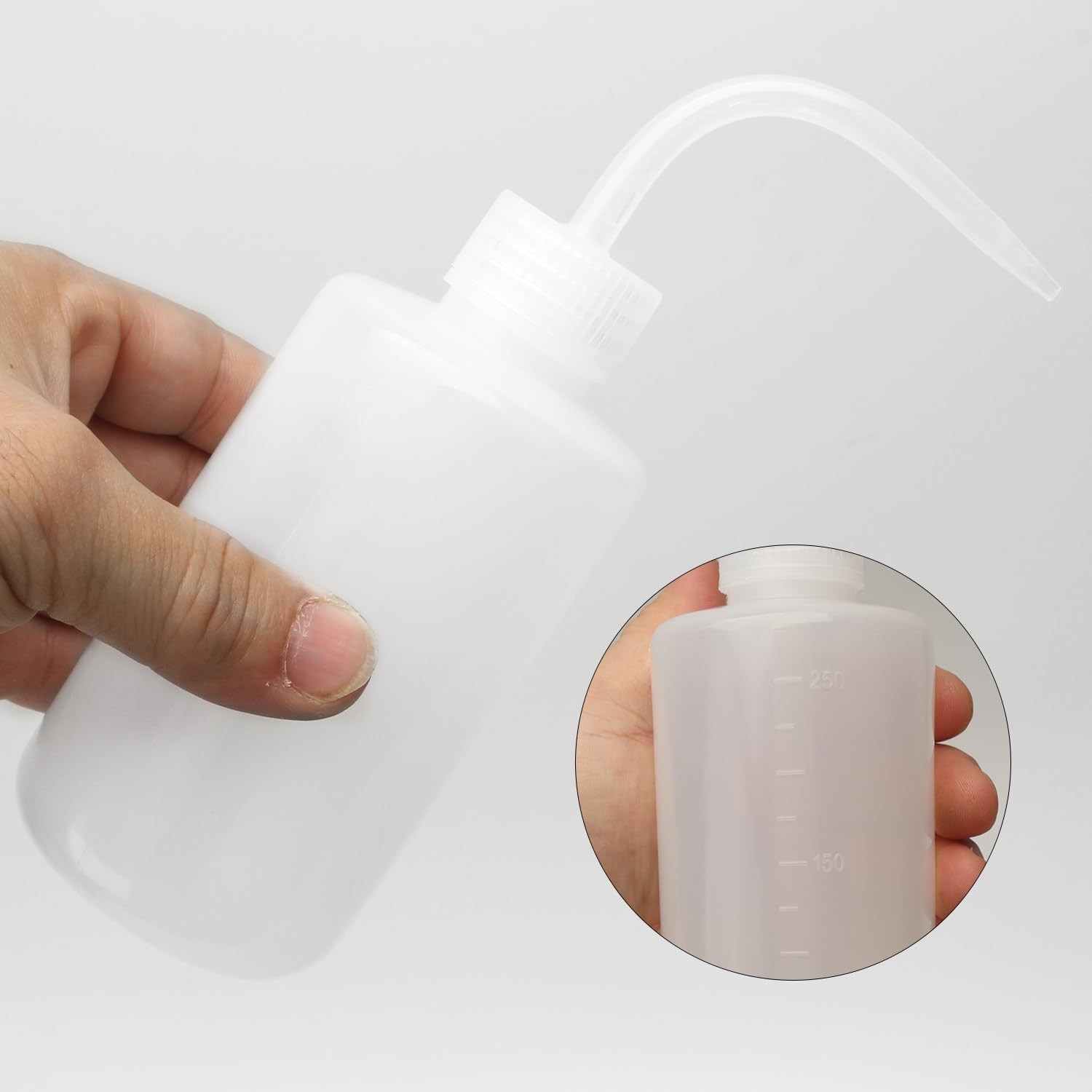 Durable 4-Pack 8oz Lab Wash Bottles – Leak-Proof & BPA Free with Scale Markings