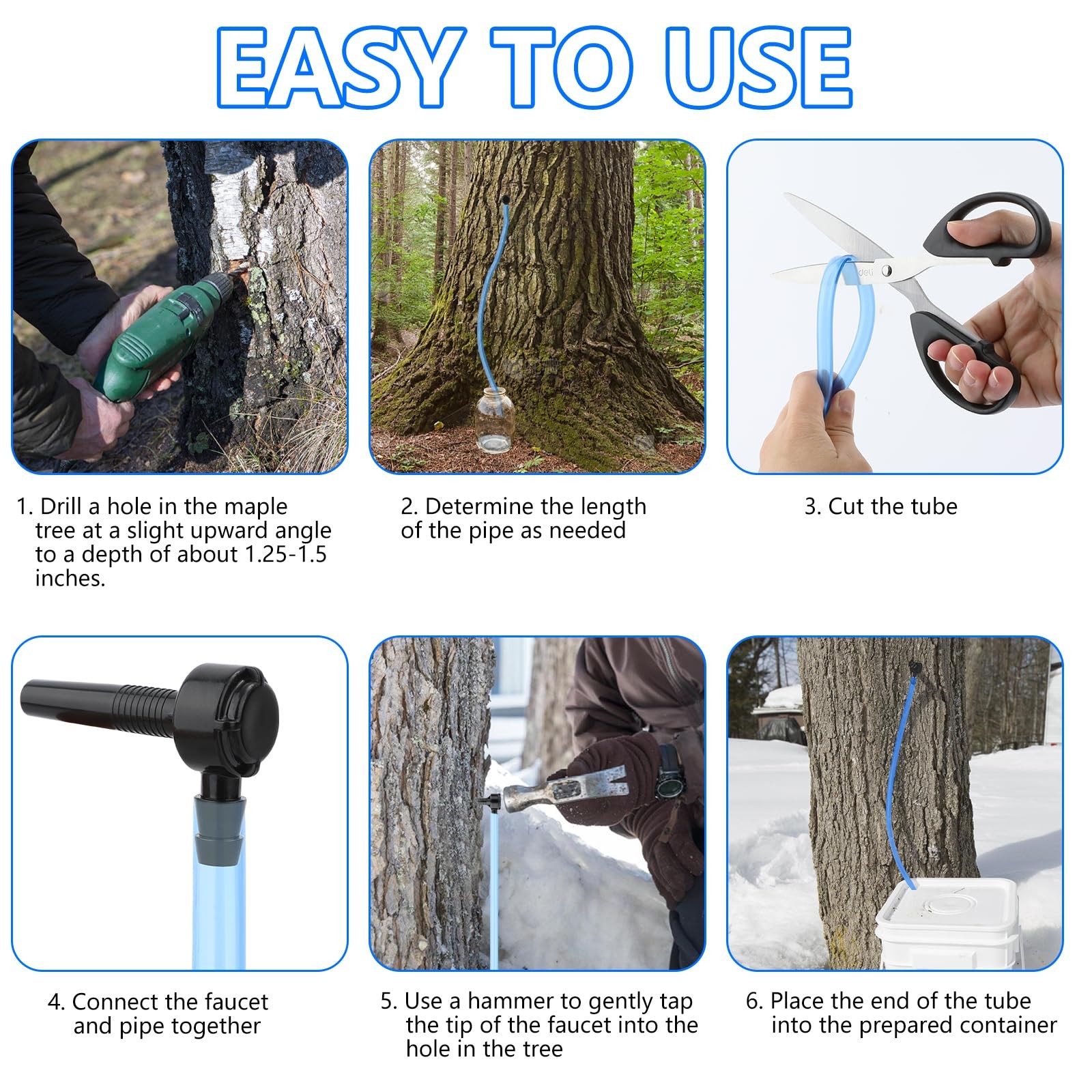 Maple Syrup Tapping Kit, Upgrade Taps Set Include 15 Count (Pack of 1)