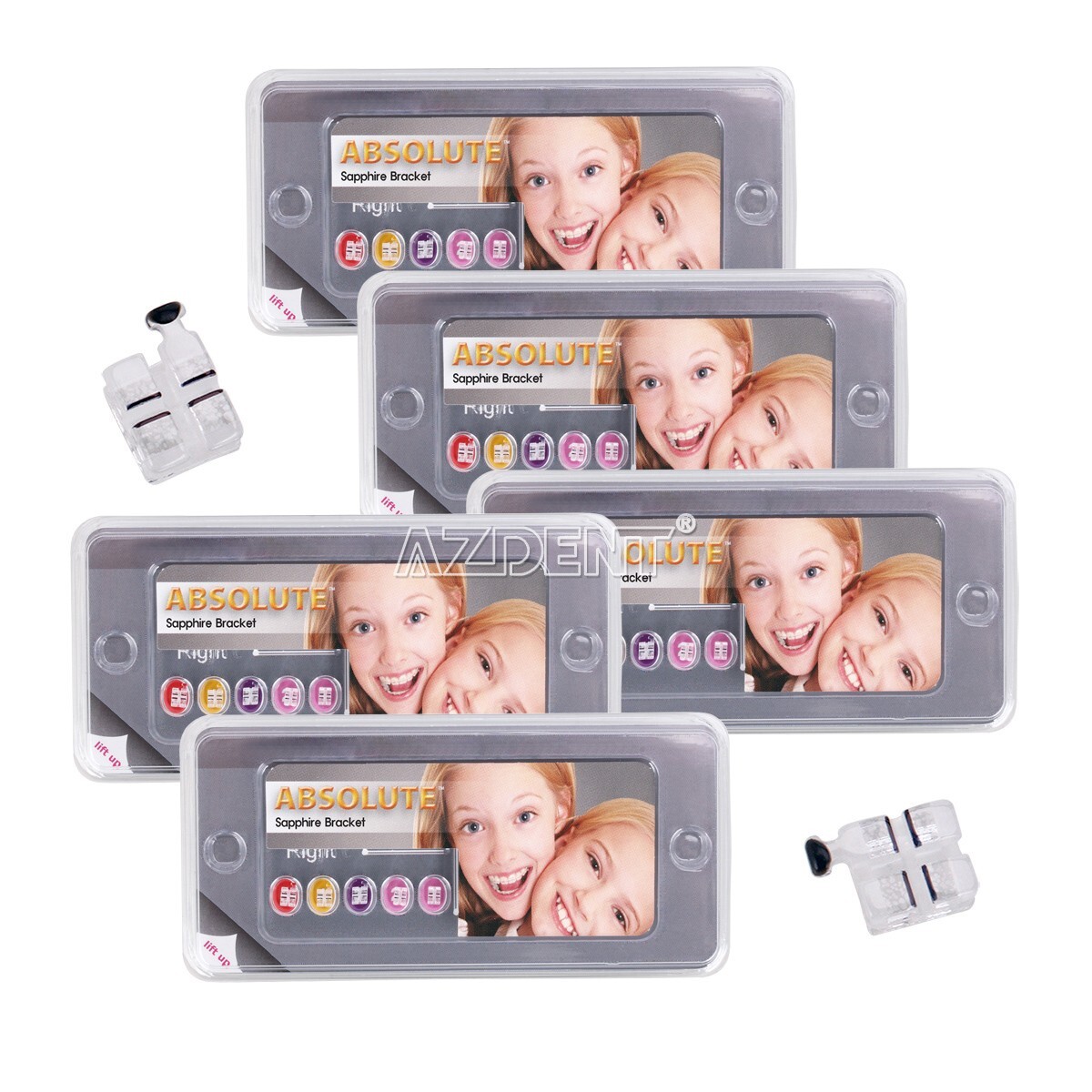 20Pcs ABSOLUTE Dental Ortodoncia bracket soportes Mini Roth.022 3-4-5 Ganchos