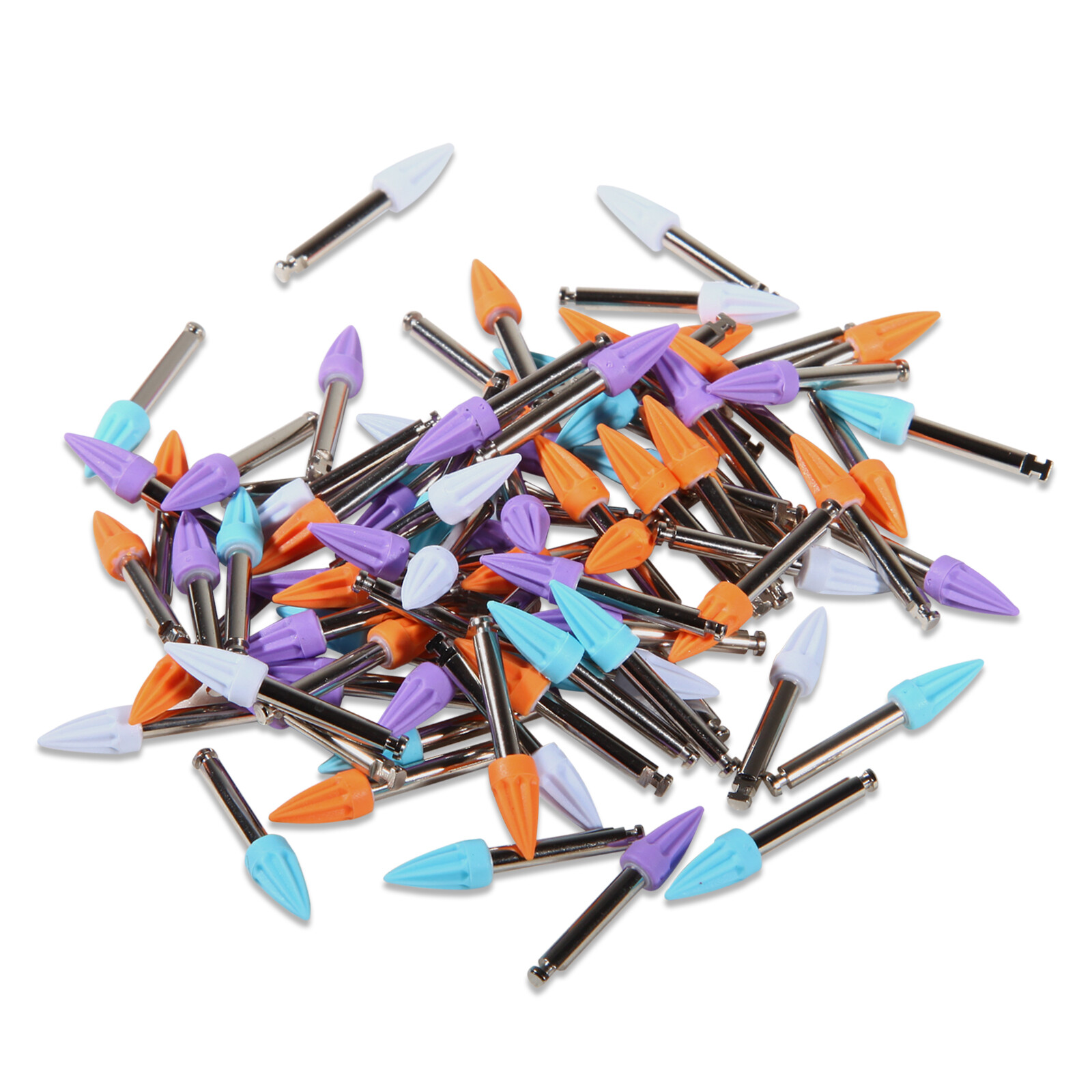 100PCS Prophy Cup Latch Type RUBBER DENTAL TOOTH POLISHING CUP Tapered shape