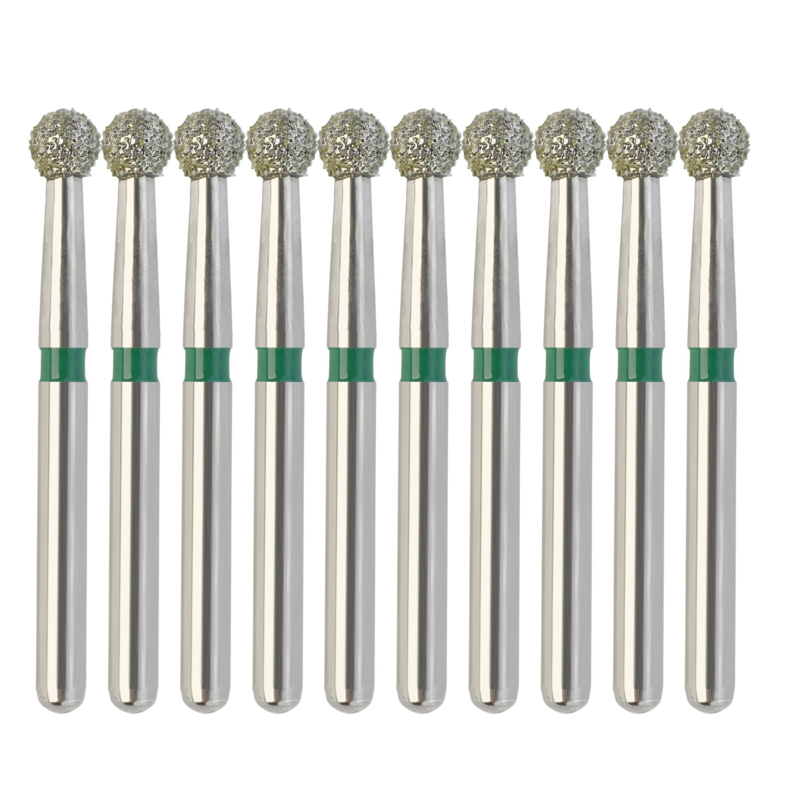 Multi-Use Dental Diamond Bur Round Ball Burs FG 801/023C Coarse Grit High Speed