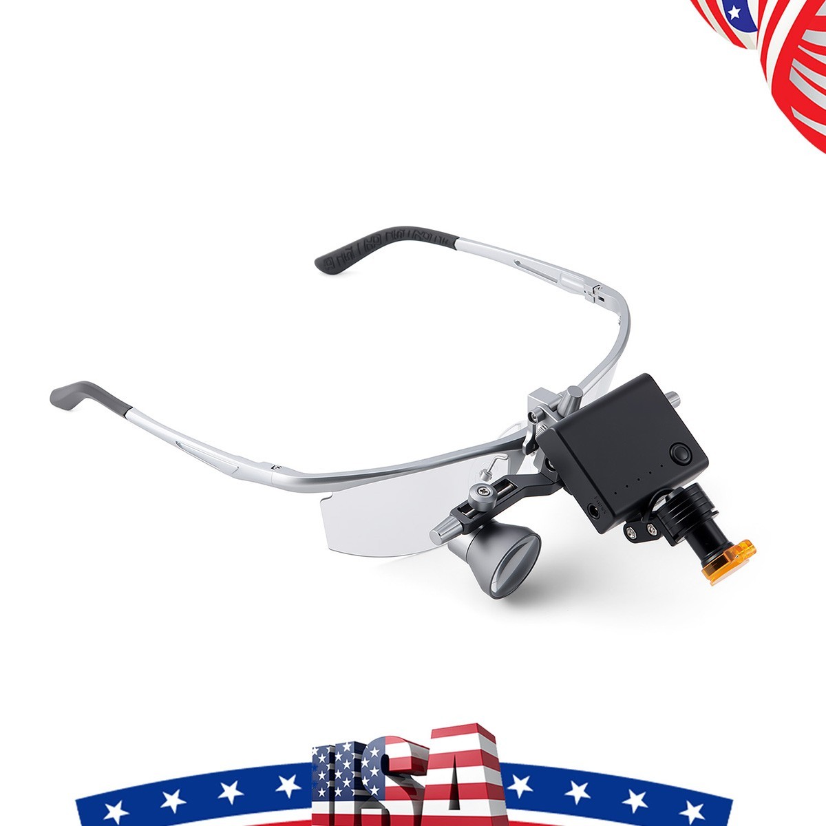 Dental Surgical Medical 3.5X Ergo Binocular Loupes Pupillary +5W LED Head Light