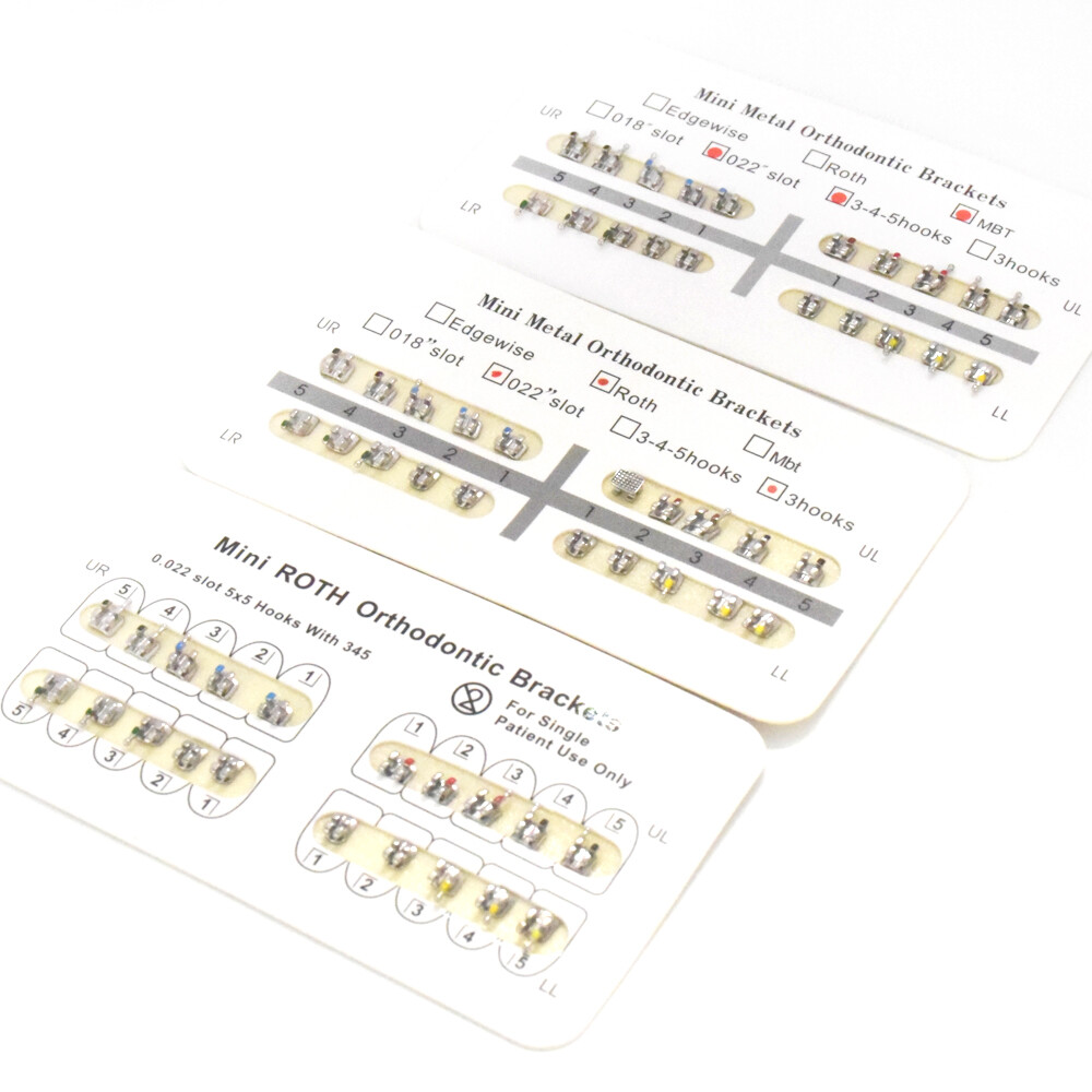 Dental Bracket Braces Orthodontic Monoblock MIM Standard Mini Roth/MBT/Edgewise