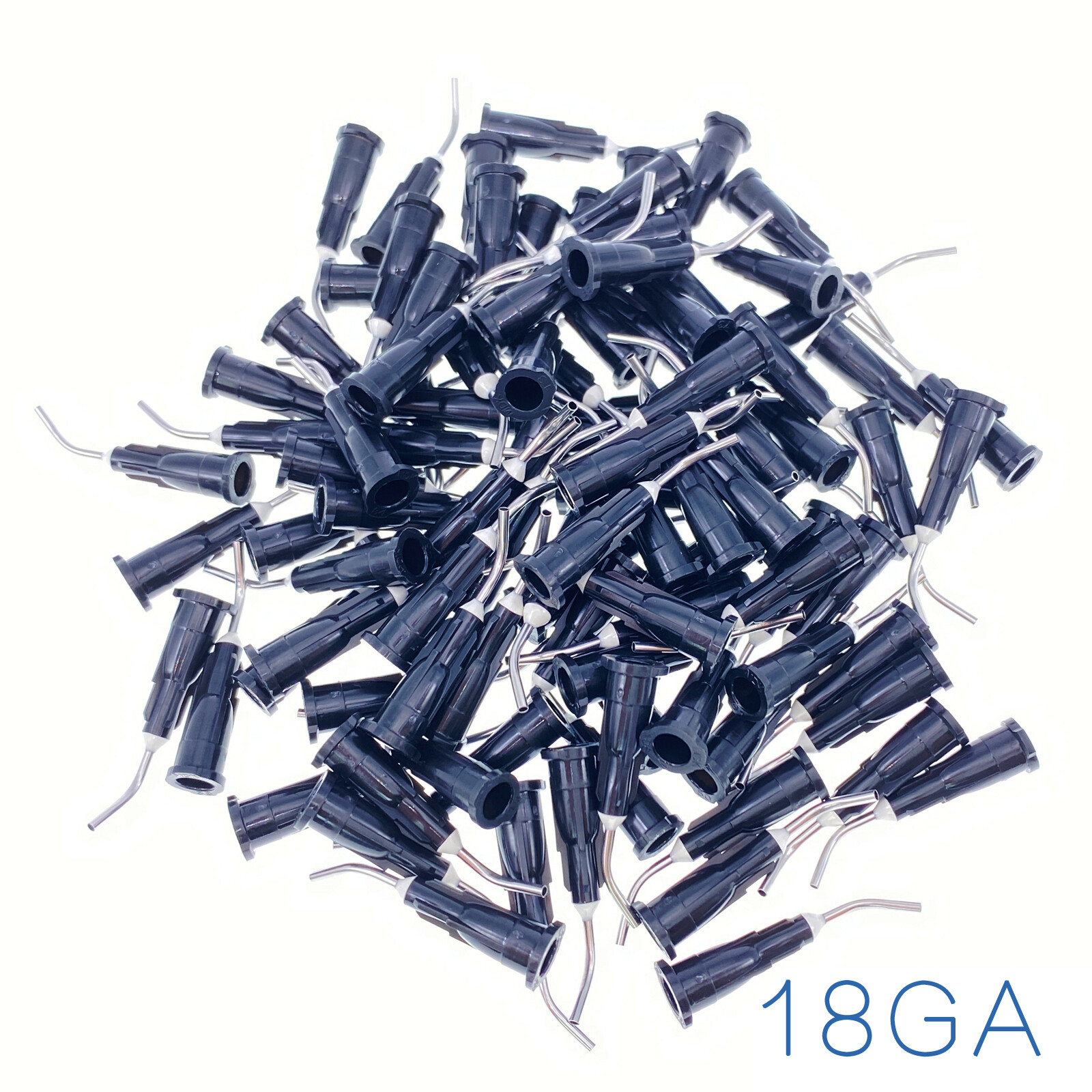 Dental Pre Bent Tips for Etch Gel Composite Flow Applicator (Choose Gauge & Qty)