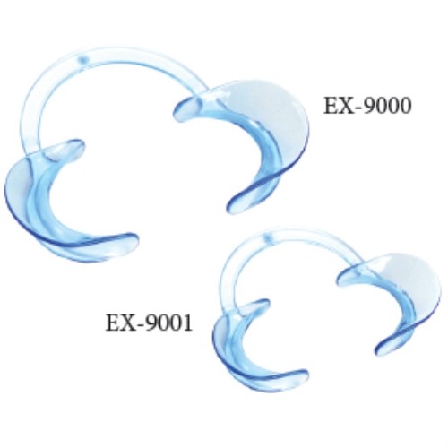 PLASDENT EXTND CHEEK RETRACTOR – HAND-FREE ADULT CLEAR – 2/PK. EX9000 PLASDENT