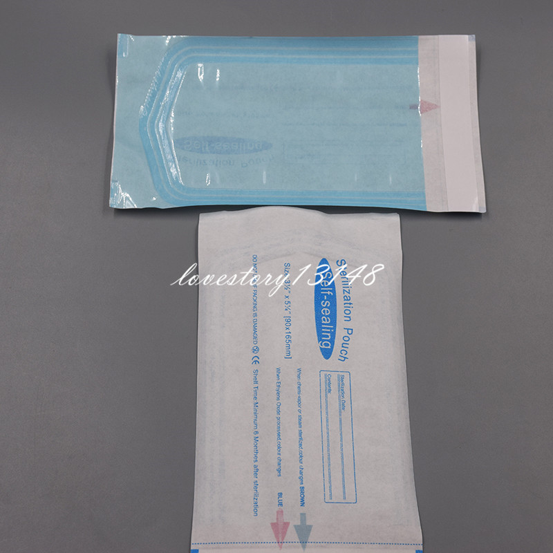200 Pcs Self-Sealing Sterilization Pouch Dental Sterile Bags 3 1/2″ x 5 1/4″