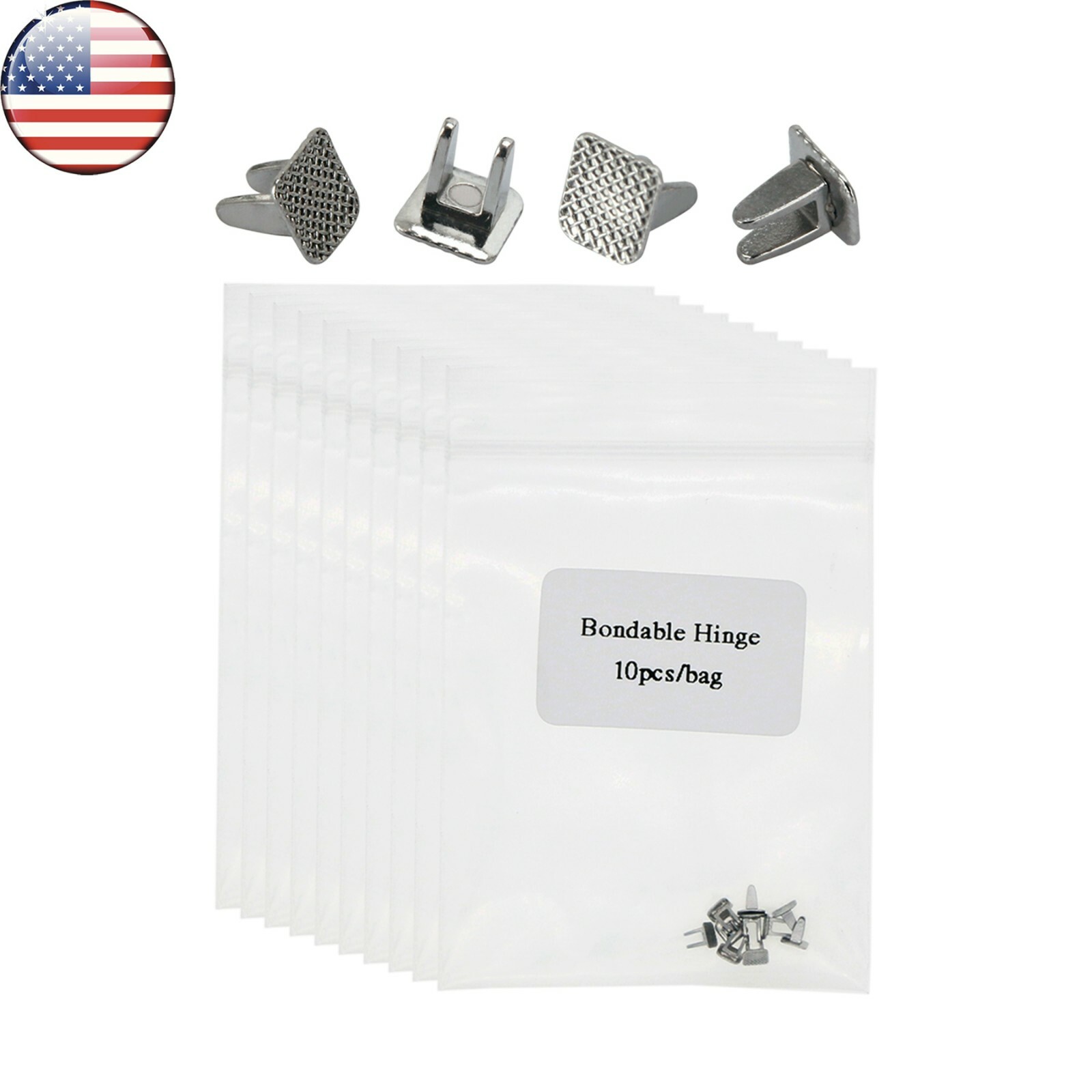 US 100 Pcs Dental Ortho Bite Turbos Openner Tongue Tamers Bondable Hinge
