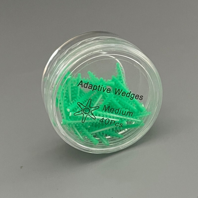 40pcs Silicone Dental Adaptive Interdental Wedge Matrice Matrix Elastic Wedges