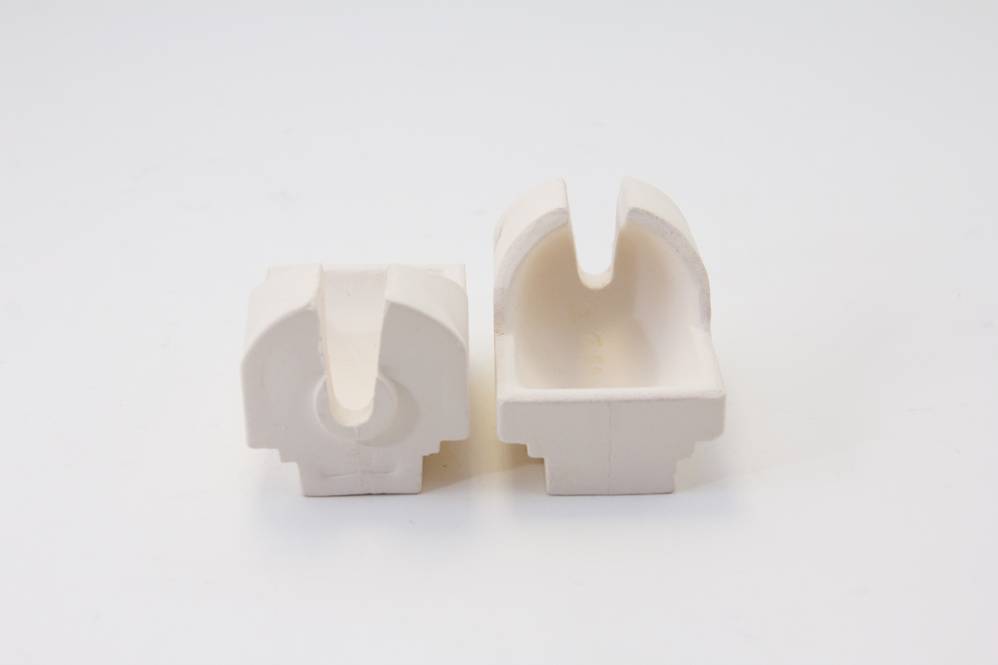 DENTAL LAB KEYSTONE CASTING SILICA QUARTZ CRUCIBLE TYPE A SLOTTED 2PC