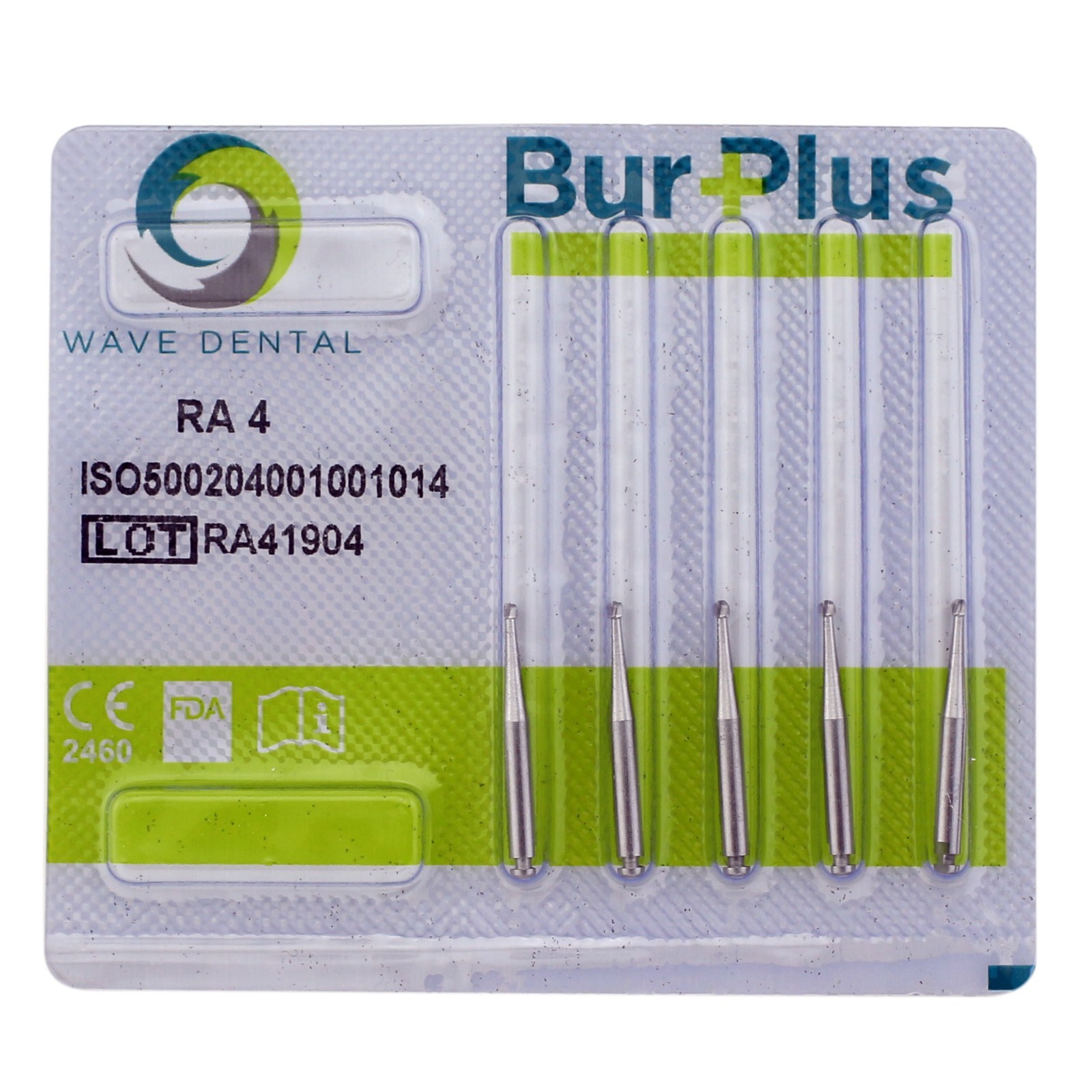 Wave Dental Latch Carbides Contra Angle Bur 22mm Round Taper Fissure Invert Cone