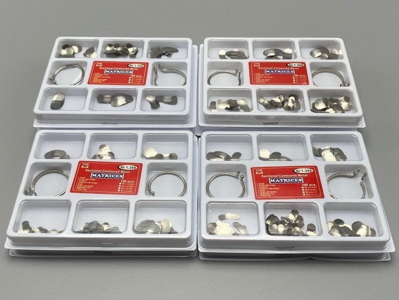 Dental Sectional Contoured Metal Matrices Refill Matrix Band Ledge 35-50um Kit