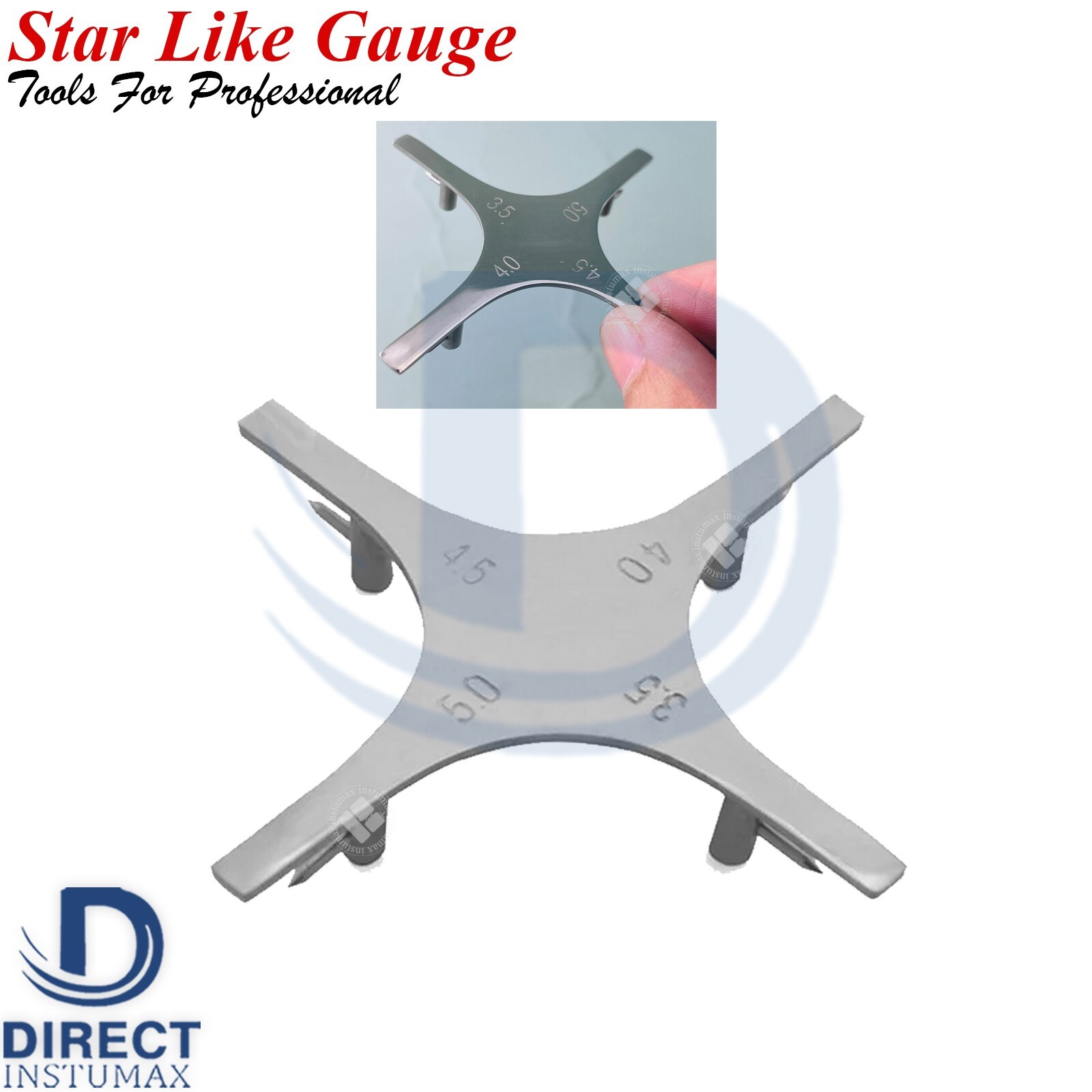 Bracket Positioning Star-Like Gauge – Orthodontic Dental Instruments for Precisi