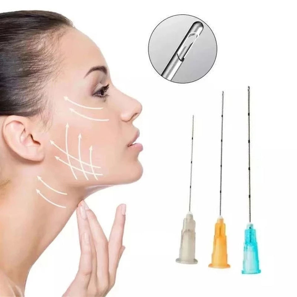 5-100pcs Sterile Micro Cannula With Puncture Blunt Tip for Fillers Pins Tips NEW