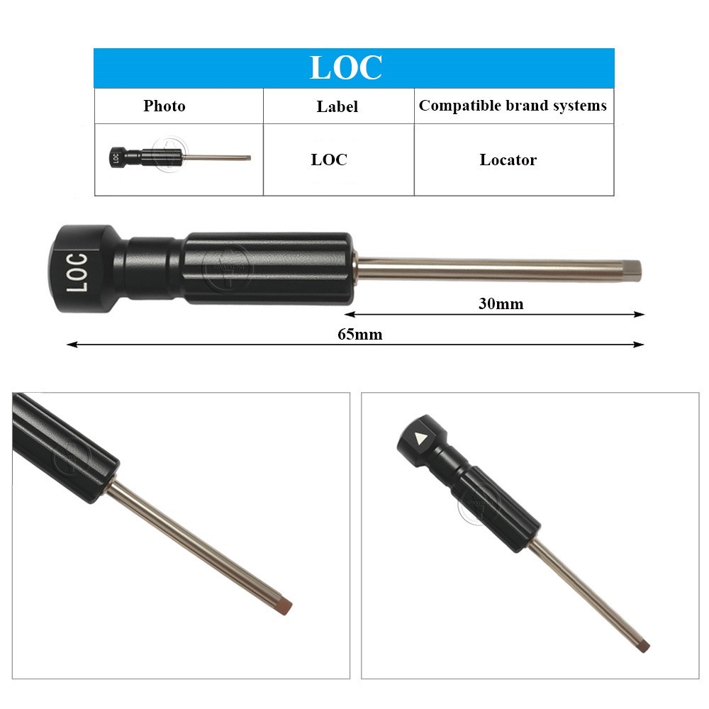 Dental Laboratory tool Lab Screwdriver Loc for Locator