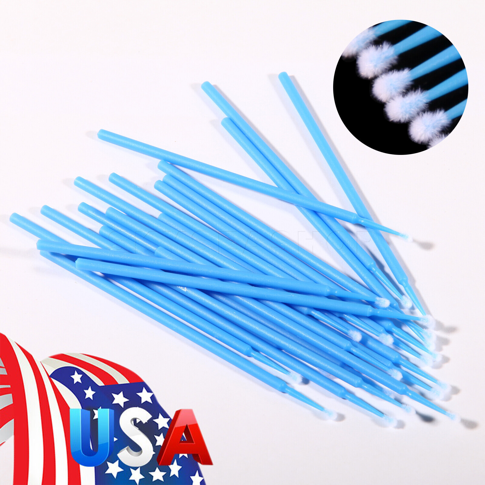100pcs/pack Dental Microbrush Micro Brush Applicator Tip Regular/Fine/Ultrafine