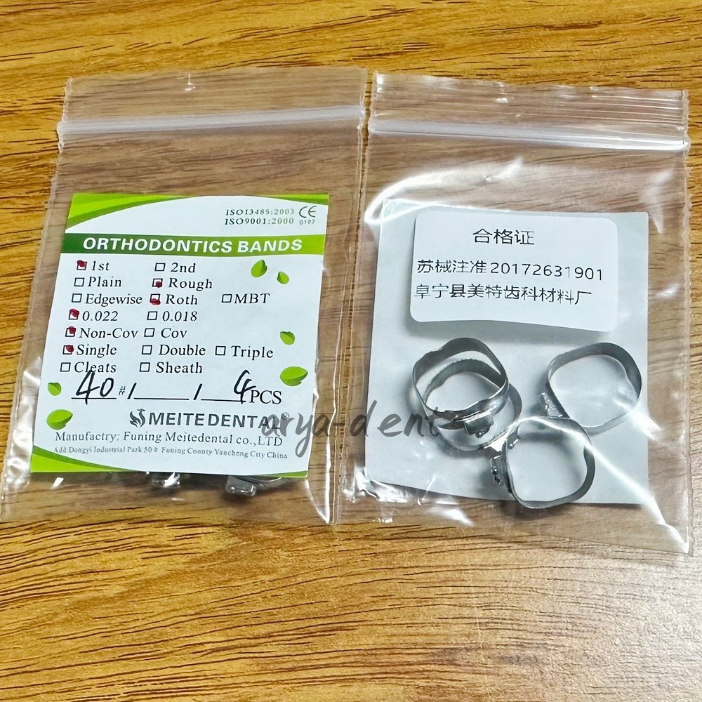 Dental Orthodontic 1st Plain Molar Bands Buccal Tubes Cleats Roth 022 #29-44+
