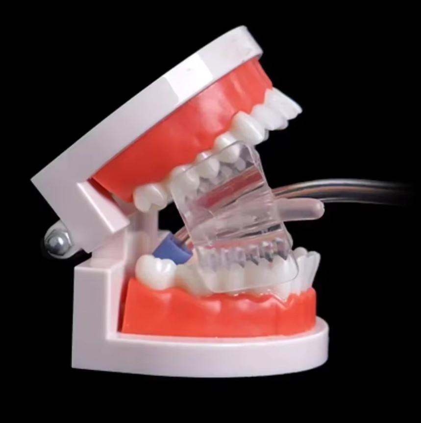 10*Dental Silicone Bite Block w Saliva Ejector Hole Mouth Opener Cheek Retractor