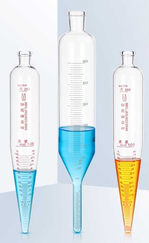 Sand Content Test Kit Tube, Clear Scale, Reliable Sealing, 250ml or 500ml