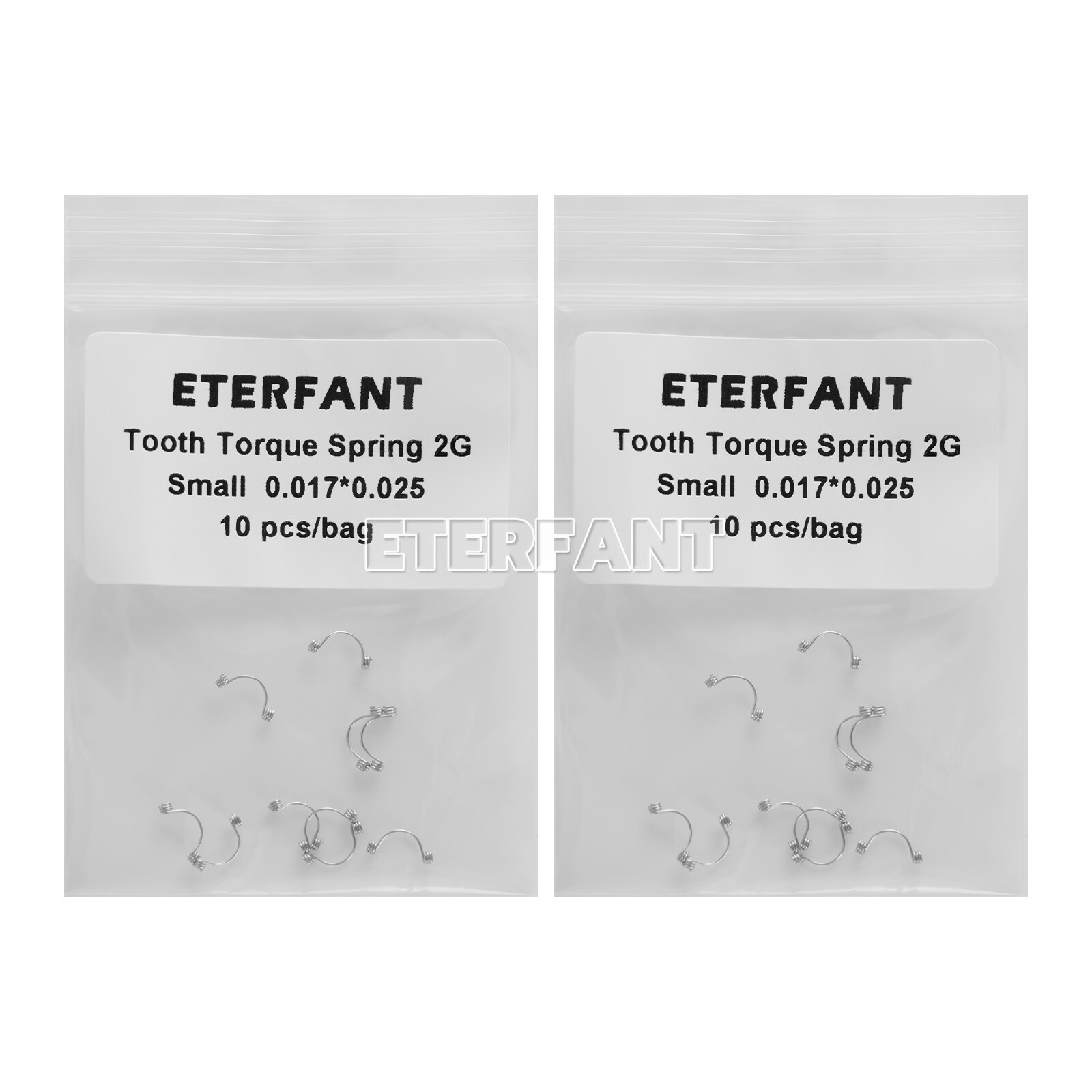 50pcs Dental Orthodontic Anterior Tooth Curved Torque Springs Small/Medium/Large