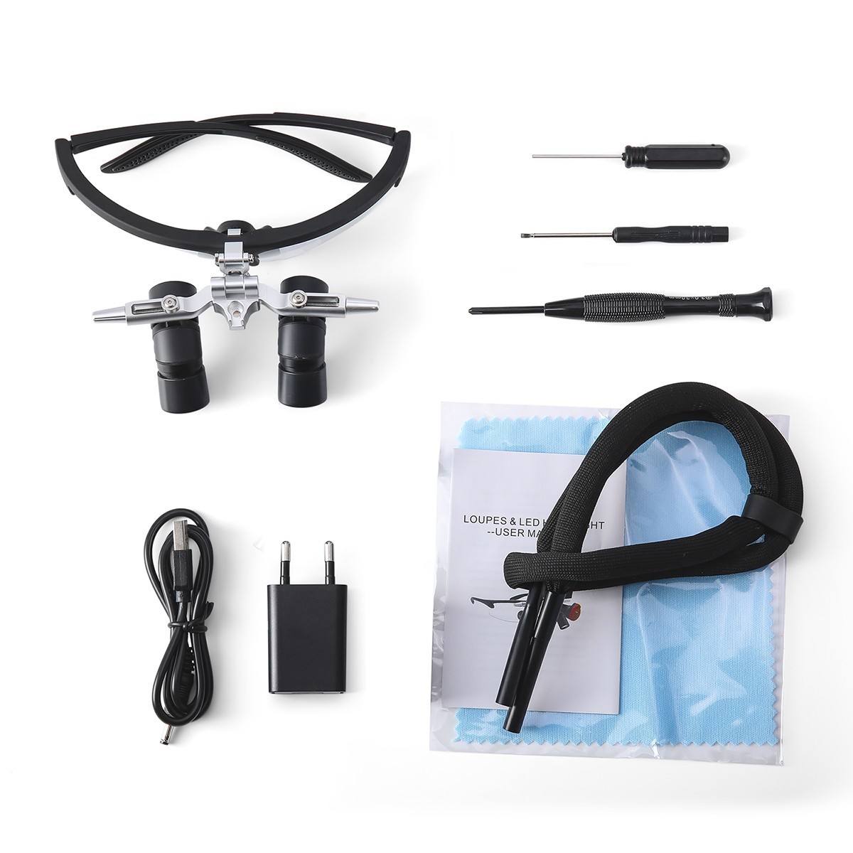 4.0X Dental Surgery Ergonomic Ergo Binocular Loupes Ultralight Magnifier