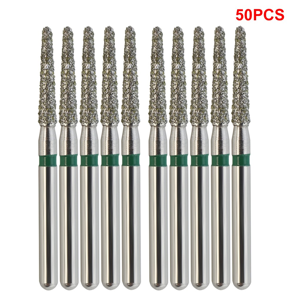 50/100Pcs Dental Diamond Bur FG 856/016C Round End Taper Coarse High Speed