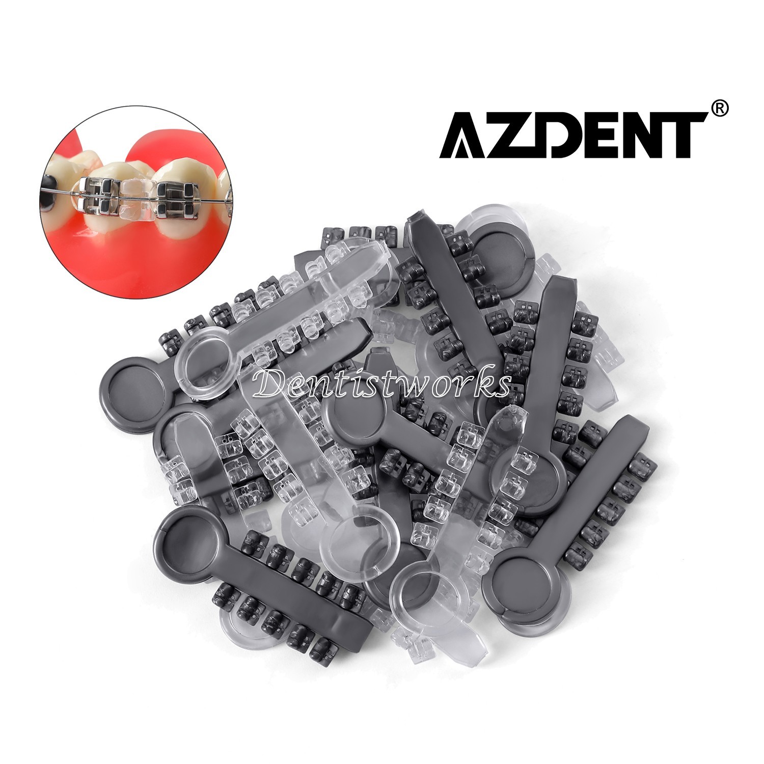 200pcs Dental Ortho Rotation Wedges Teeth Whitening High Elastic Rubber wedge