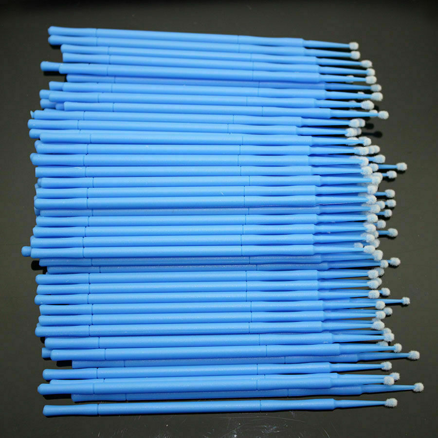 100 Pcs Dental Disposable Material Micro Brush Tooth Applicator Cylinder/Fine