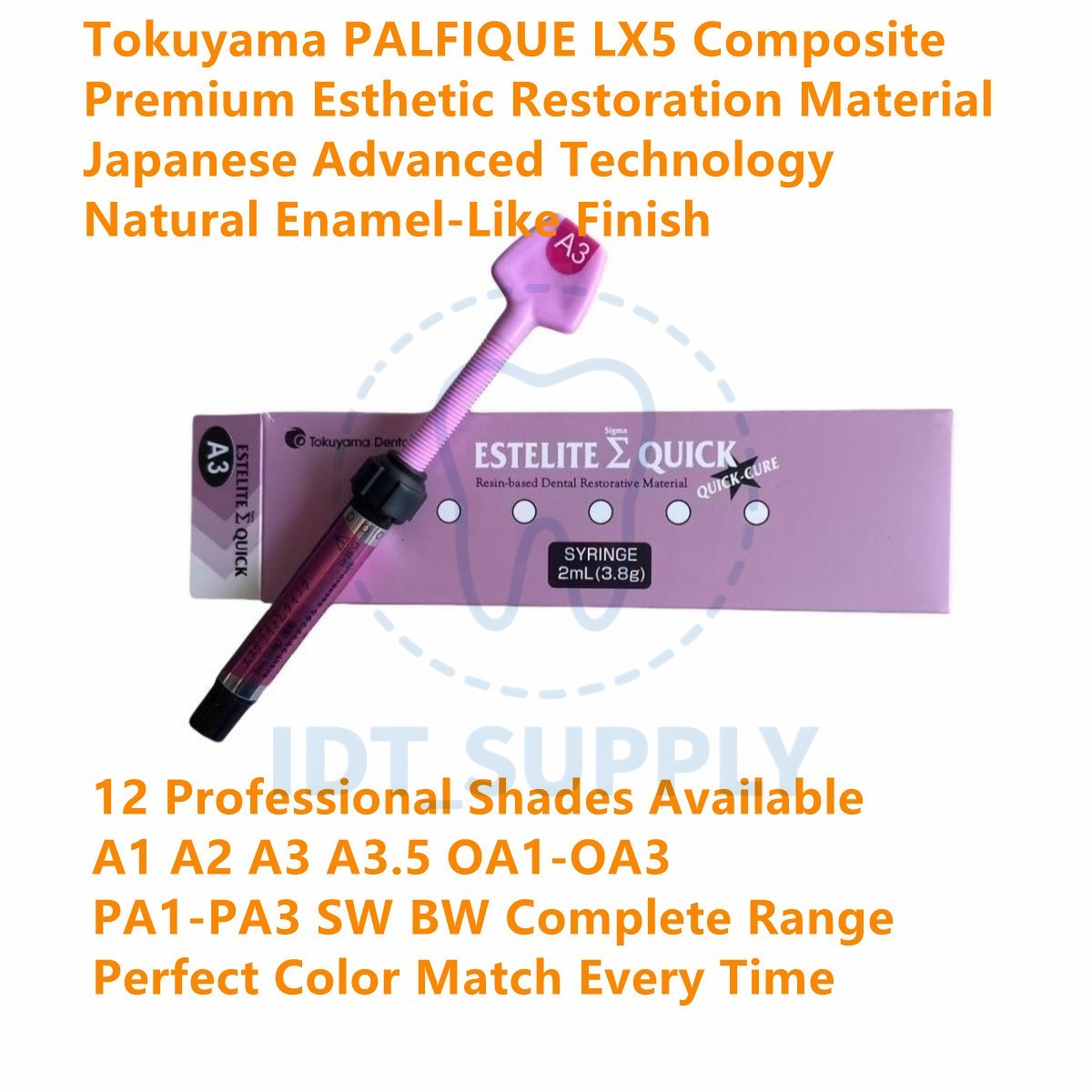 Tokuyama PALFIQUE LX5 Composite Resin A1 A2 A3 OA PA SW BW Esthetic RestorationT