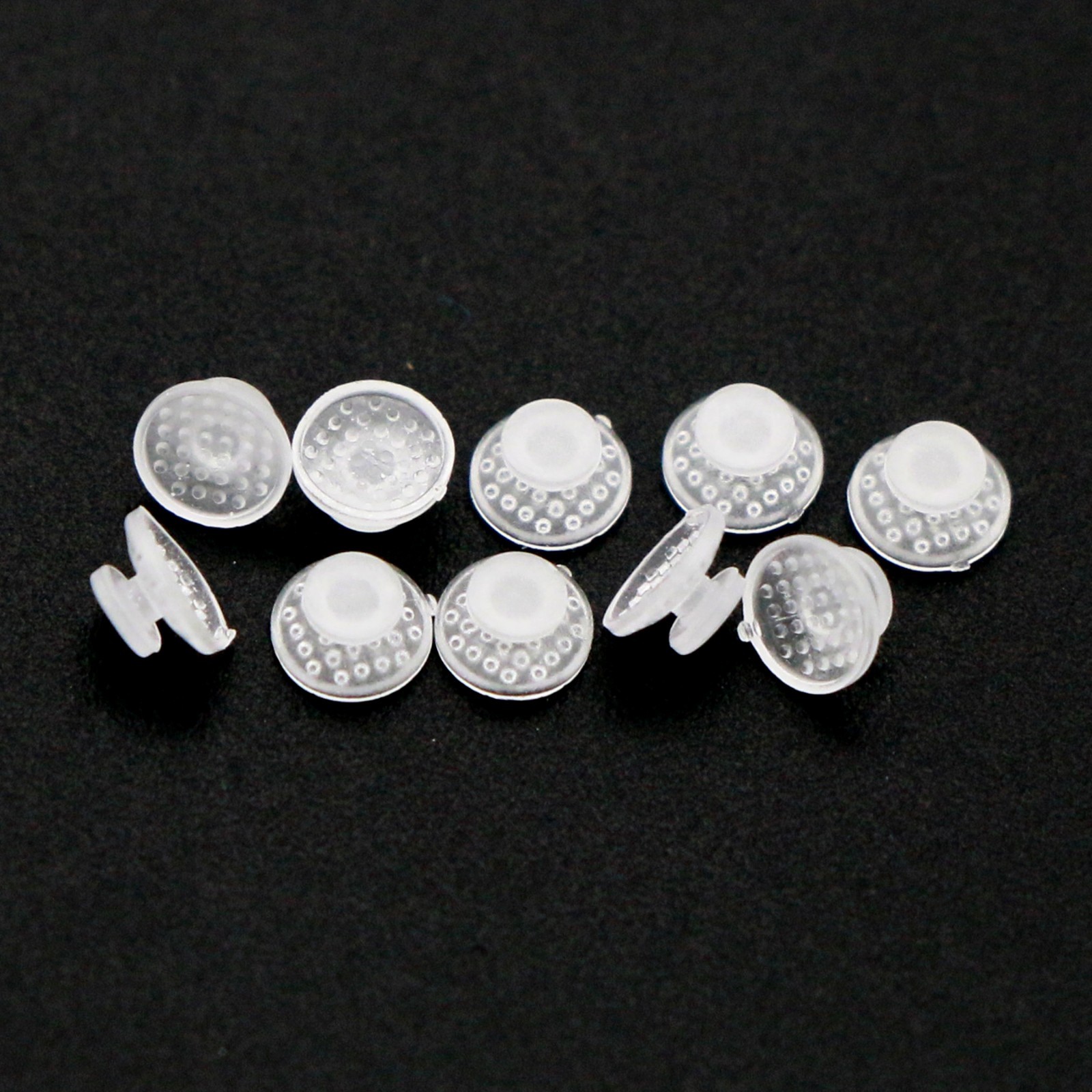 US Dental Ortho Lingual Buttons Bondable Round Mesh Base Metal/Ceramic Composite