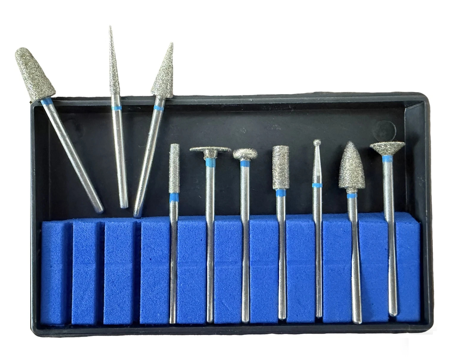 Dental Lab Polishing Burs Drills Diamond Burs Grinding Tools 2.35mm 10PCS/Set US